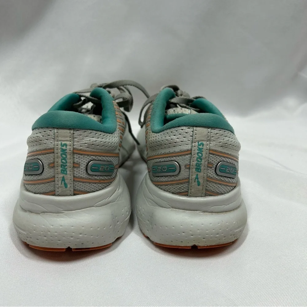 Brooks | Glycerin 20 Running Tennis Shoes White Teal Lace Up Women’s Size 7